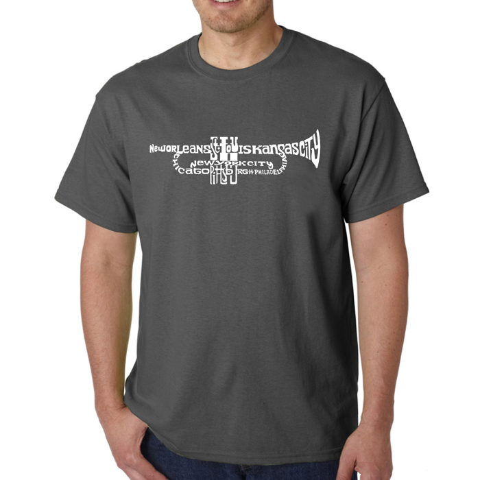 Mens Word Art T-shirt - Trumpet