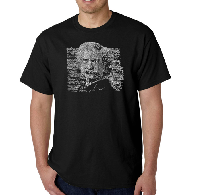 Mens Word Art T-shirt - Mark Twain