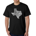  Mens Word Art T-shirt - The Great State of Texas