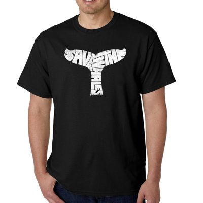 Mens Word Art T-shirt - SAVE THE WHALES