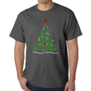 Gray Small We Wish You A Merry Christmas - Mens Word Art T-Shirt