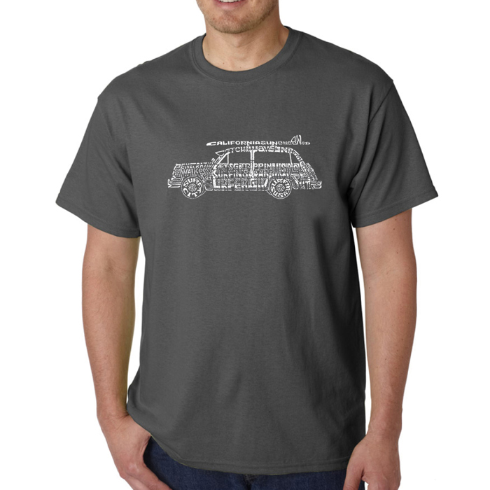 Mens Word Art T-shirt - Woody - Classic Surf Songs