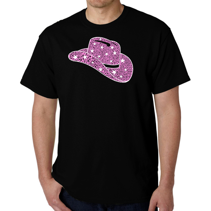 Cowgirl Hat - Mens Word Art T-Shirt