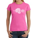 Pink Medium 90's Rappers - Women's Word Art T-Shirt