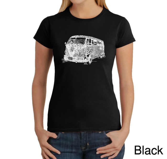 Women's Word Art T-Shirt - THE 70'S