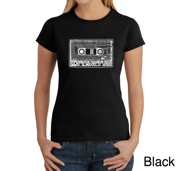 Women's Word Art T-Shirt - The 80's