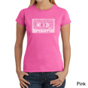Pink XL Women's Word Art T-Shirt - The 80's