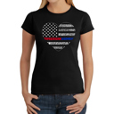  Women's Word Art T-Shirt - American Woman