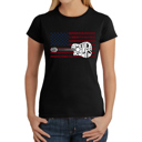 Black Medium America Rocks - Women's Word Art T-Shirt