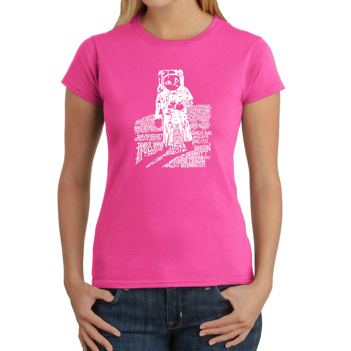 Women's Word Art T-Shirt - ASTRONAUT