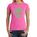  Women's Word Art T-Shirt - Beware of Humans