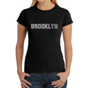  Women's Word Art T-Shirt - BROOKLYN NEIGHBORHOODS