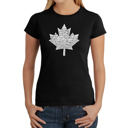  Women's Word Art T-Shirt - CANADIAN NATIONAL ANTHEM