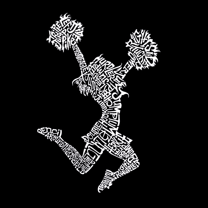 Women's Word Art T-Shirt - Cheer