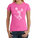 Pink Medium Women's Word Art T-Shirt - Cheer