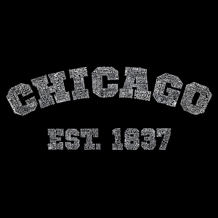 Women's Word Art T-Shirt - Chicago 1837