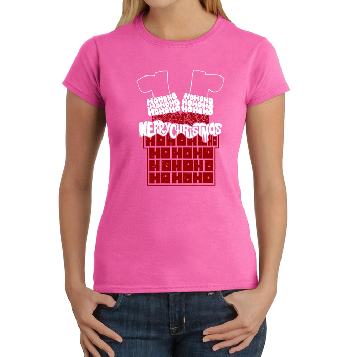 Chimney Santa - Women's Word Art T-Shirt