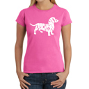 Pink XXL Women's Word Art T-Shirt - Dachshund