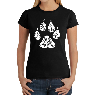 Women's Word Art T-Shirt - Dog Mom