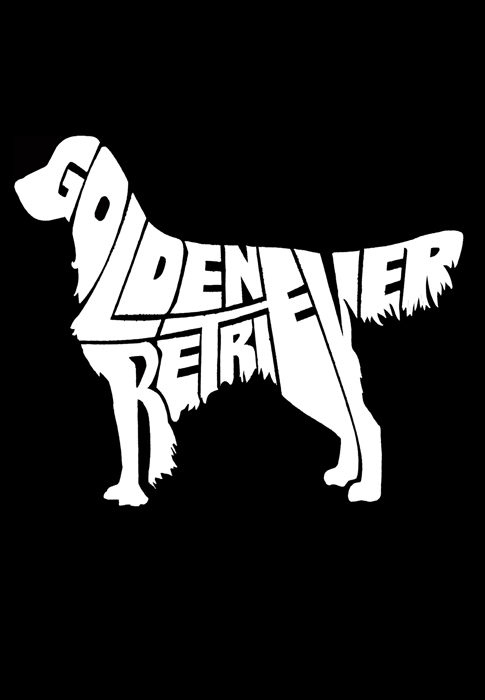 Women's Word Art T-Shirt - Golden Retreiver