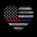  American Woman - Women's Word Art Hooded Sweatshirt