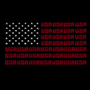  USA Flag - Women's Word Art Hooded Sweatshirt