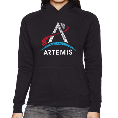 NASA Artemis Logo - Women's Word Art Hooded Sweatshirt