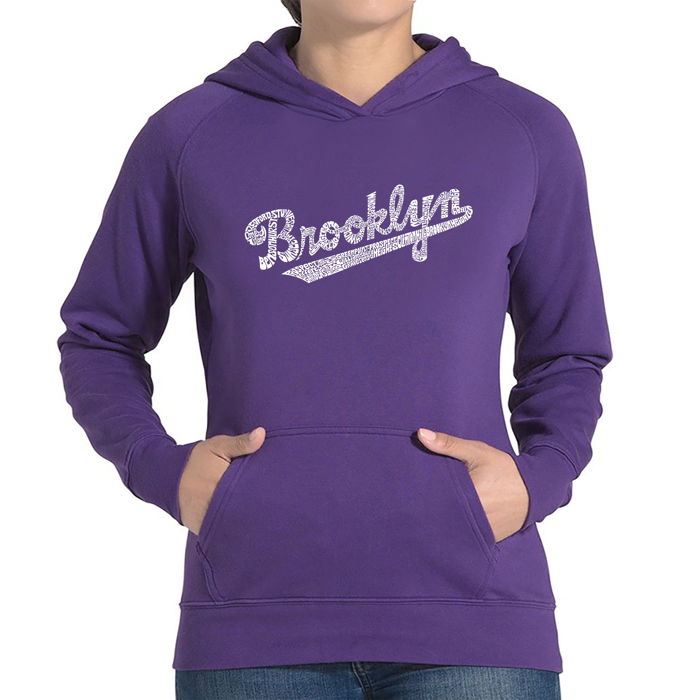 Brooklyn Neighborhoods - Women's Word Art Hooded Sweatshirt