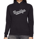 Black XXL Brooklyn Neighborhoods - Women's Word Art Hooded Sweatshirt