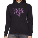 Black Medium Bride - Women's Word Art Hooded Sweatshirt