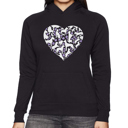  Dog Heart - Women's Word Art Hooded Sweatshirt