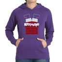 Purple Small Chimney Santa - Women's Word Art Hooded Sweatshirt