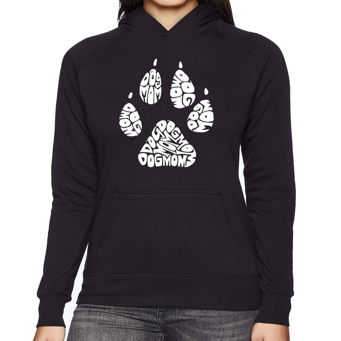 Dog Mom - Women's Word Art Hooded Sweatshirt