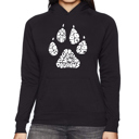 Black XL Dog Mom - Women's Word Art Hooded Sweatshirt