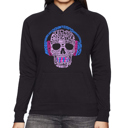 Black XXXL Styles of EDM Music - Women's Word Art Hooded Sweatshirt