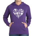  Halloween Heart - Women's Word Art Hooded Sweatshirt