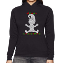 Black Medium Christmas Elf - Women's Word Art Hooded Sweatshirt