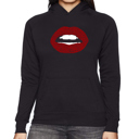  Fabulous Lips - Women's Word Art Hooded Sweatshirt