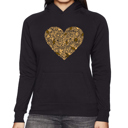 Black XXL Fall Vibes  - Women's Word Art Hooded Sweatshirt