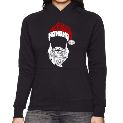 Feliz Navidad Santa Claus - Women's Word Art Hooded Sweatshirt