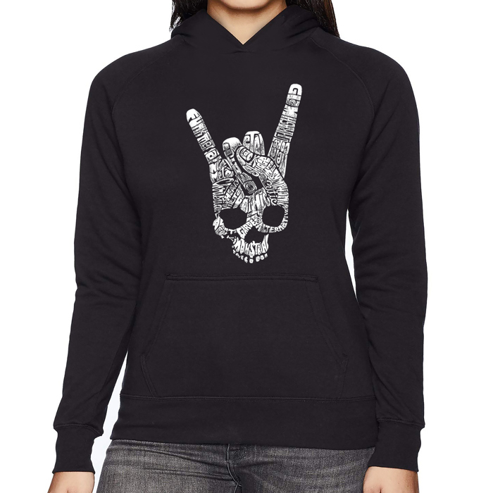 Heavy Metal Genres - Women's Word Art Hooded Sweatshirt