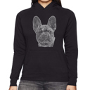  French Bulldog - Women's Word Art Hooded Sweatshirt
