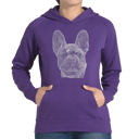 Purple XXL French Bulldog - Women's Word Art Hooded Sweatshirt
