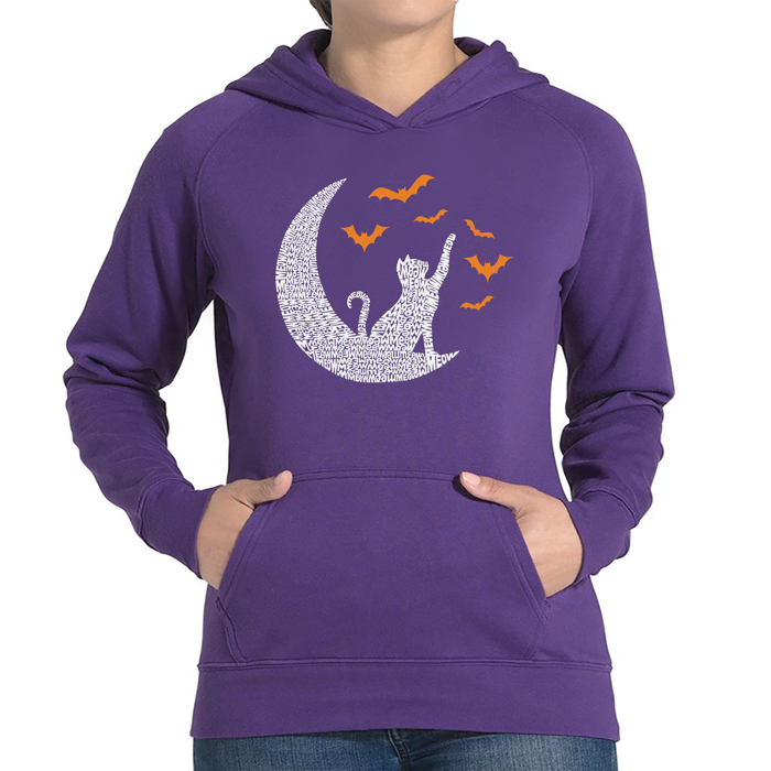 Lunar Bats - Women's Word Art Hooded Sweatshirt