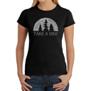 Black Large Women's Word Art T-Shirt - Nature Lover
