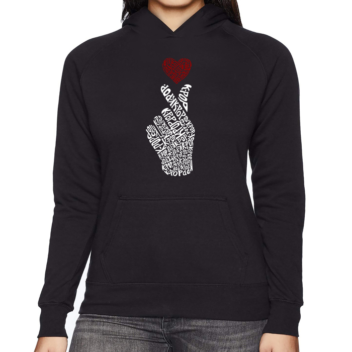 K-Pop - Women's Word Art Hooded Sweatshirt