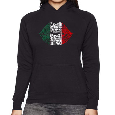 Latina Lips - Women's Word Art Hooded Sweatshirt