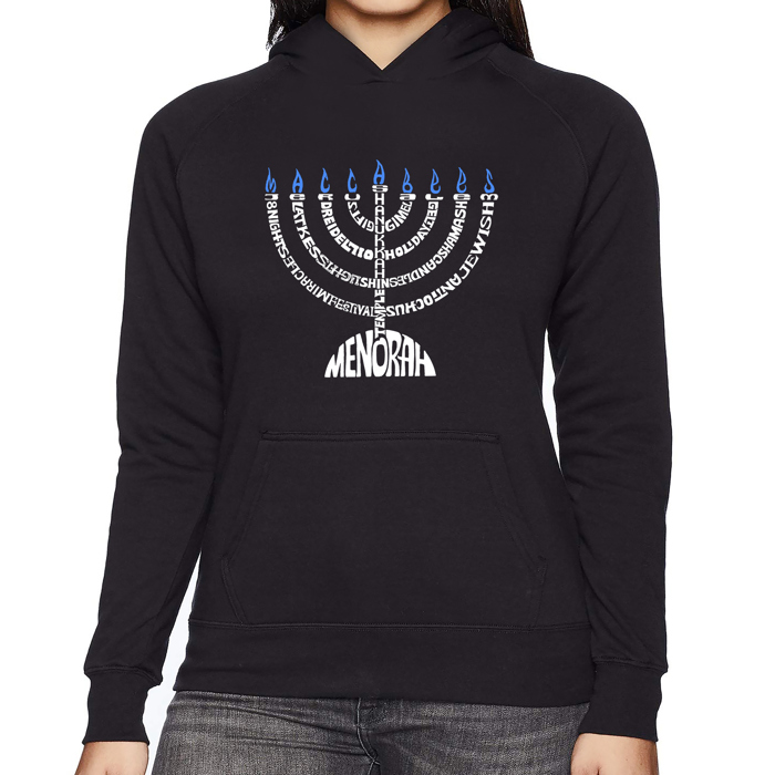 Menorah - Women's Word Art Hooded Sweatshirt