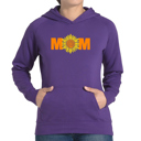 Purple XXL Mom Sunflower - Women's Word Art Hooded Sweatshirt