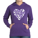  Butterfly Heart - Women's Word Art Hooded Sweatshirt